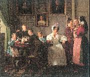 Marstrand, Wilhelm The Waagpetersen Family oil on canvas